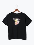 【テチチ/Te chichi】のフラワーモチーフプリントTシャツ ブラック|ID: prp329100004741903 ipo3291000000034264104