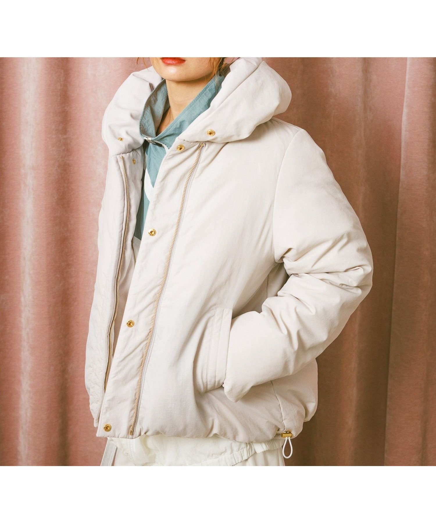 【ベイフロー/BAYFLOW】のおうちで手洗い可 リバーシブルコーデュロイダウン インテリア・キッズ・メンズ・レディースファッション・服の通販 founy(ファニー) 　ファッション　Fashion　レディースファッション　Fashion for Women　おすすめ　Recommended / Our Picks　コンパクト　Compact, Small Size　コーデュロイ　Corduroy, Cord Fabric　スタンド　Stand Collar, Upright Stand　スポーティ　Sporty, Casual Athletic　ダウン　Down, Puffer　リバーシブル　Reversible, Two-Sided　ワイド　Wide, Wide Fit　アイボリー52|ID: prp329100004741908 ipo3291000000034768809