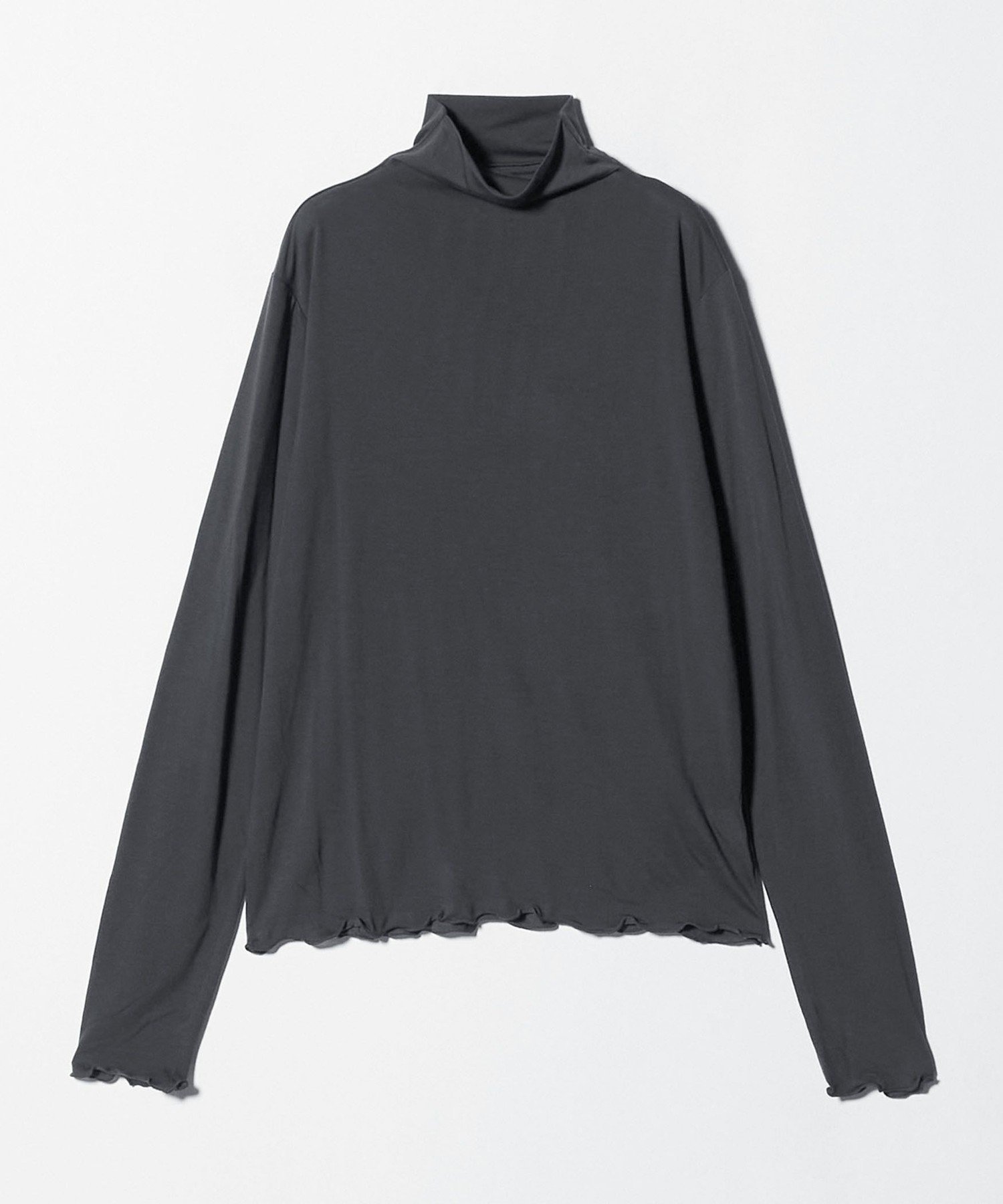 【ユナイテッドアローズ/UNITED ARROWS】のハイネック カットソー A DAY IN THE LIFE インテリア・キッズ・メンズ・レディースファッション・服の通販 founy(ファニー) 　ファッション　Fashion　レディースファッション　Fashion for Women　トップス・カットソー　Cut & Sew Tops　カットソー・ベーシックTシャツ　Cut-and-Sewn Tops / Stretch Tees & Basics　インナー　Innerwear　カットソー　Cut and Sewn Top　シンプル　Simple, Minimal　ジャケット　Jacket, Outerwear　トレンド　Trend, Trending Now　なめらか　Smooth, Silky Texture　ハイネック　High Neck, Mock Neck　バランス　Balance, Style Balance　フリル　Frill, Ruffle　アウトレット　Outlet / Clearance　おすすめ　Recommended / Our Picks　ビジネス 仕事 通勤　Business / Work / Commuting　DK.GRAY|ID: prp329100004741920 ipo3291000000034264238