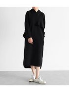 【ヴァン/Vin】のポイントフリルフーディワンピース 人気、トレンドファッション・服の通販 founy(ファニー) ファッション Fashion レディースファッション Fashion for Women ワンピース Dresses ストレッチ Stretch, Stretchy Fabric フリル Frill, Ruffle フロント Front, Front Design thumbnail ブラック|ID: prp329100004741923 ipo3291000000034264269