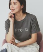 【インデックス/INDEX】のスパンコール刺繍ロゴTシャツ【洗濯機洗い可/接触冷感/UVケア】 チャコールグレー|ID: prp329100004741967 ipo3291000000034264778