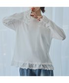 【ガール/GIRL】のフリルドッキングロングスリーブTシャツ カットソー WH|ID: prp329100004741970 ipo3291000000034264795