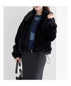 【ルディックパーク/LUDIC PARK】のドロストファーブルゾン 人気、トレンドファッション・服の通販 founy(ファニー) ファッション Fashion レディースファッション Fashion for Women アウター Coat / Outerwear Collection ブルゾンジャケット・スポーティアウター Blouson Jackets ドローストリング Drawstring, Pull Cord フロント Front, Front Design ブルゾン Blouson, Bomber Jacket thumbnail 黒|ID: prp329100004741985 ipo3291000000034264897