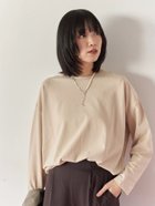 【サマンサモスモス/Samansa Mos2】のリネンタッチドルマンスリーブプルオーバー ベージュ|ID: prp329100004741987 ipo3291000000034264917