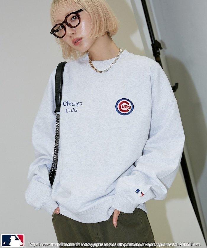 【フリークスストア/FREAK'S STORE】の別注 MLB SWEAT TOPS /裏起毛刺繍ロゴスウェット 25AW インテリア・キッズ・メンズ・レディースファッション・服の通販 founy(ファニー) 　ファッション　Fashion　メンズファッション　Fashion for Men　トップス・カットソー　Cut & Sew Tops　2025年　2025　2025-2026秋冬・A/W　Autumn/Winter 2025–26 AW25–26　冬　Winter / This Winter　シンプル　Simple, Minimal　スウェット / スエット　Sweatshirt, Sweatwear　トレンド　Trend, Trending Now　プリント　Print, Printed Pattern　ロング　Long, Long-Length　人気　Popular, Best Seller　別注　Limited Edition, Custom Order　定番　Standard, Basic Item　A/W・秋冬　Autumn/Winter　チャコールグレー|ID: prp329100004742045 ipo3291000000034265383