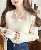【モーメントプラス/moment+ / MEN】のホルターボレロ風ニットプルオーバー アイボリー|ID: prp329100004742066 ipo3291000000034351871