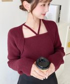 【モーメントプラス/moment+ / MEN】のホルターボレロ風ニットプルオーバー ボルドー|ID: prp329100004742066 ipo3291000000034351872