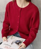 【ミニミニストア/miniministore】のハートボタンニットカーディガン秋冬韓国風 レッド|ID: prp329100004742116 ipo3291000000034266237