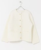 【アーバンリサーチ ロッソ/URBAN RESEARCH ROSSO】の『WEB/一部店舗限定』ウール混ブークレニットジャケット 人気、トレンドファッション・服の通販 founy(ファニー) ファッション Fashion レディースファッション Fashion for Women アウター Coat / Outerwear Collection レディースジャケット・軽アウター Jackets 2025年 2025 2025-2026秋冬・A/W Autumn/Winter 2025–26 AW25–26 冬 Winter / This Winter コンパクト Compact, Small Size ジャケット Jacket, Outerwear ロング Long, Long-Length ワイド Wide, Wide Fit エレガント 上品 Elegant A/W・秋冬 Autumn/Winter thumbnail OFF WHITE|ID: prp329100004742187 ipo3291000000034266926