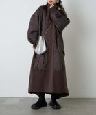 【チャオパニックティピー/CIAOPANIC TYPY】の【etsinta/エシンタ】切替マキシミリタリーコート 人気、トレンドファッション・服の通販 founy(ファニー) ファッション Fashion レディースファッション Fashion for Women アウター Coat / Outerwear Collection コート・ロングコート・ピーコート Long Coats, Peacoats & More キルティング Quilted, Quilting キルト Quilt, Quilted Fabric 切替 Switching, Contrast Panel 軽量 Lightweight, Ultra Light シンプル Simple, Minimal スウェット / スエット Sweatshirt, Sweatwear タートルネック Turtleneck, High Neck デニム Denim, Jeans Material 定番 Standard, Basic Item 防寒 Cold Protection, Winter-Ready マフラー Scarf, Muffler リラックス Relax, Relaxed Fit ロング Long, Long-Length ワイド Wide, Wide Fit A/W・秋冬 Autumn/Winter おすすめ Recommended / Our Picks thumbnail ブラウン|ID: prp329100004742206 ipo3291000000034893626