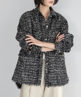 【ガール/GIRL】 【VERY 1月号掲載】ツイードステンカラーオーバーサイズジャケット人気、トレンドファッション・服の通販 founy(ファニー) 雑誌掲載アイテム Magazine Picks & Fashion Features ファッション雑誌 Fashion Magazines ヴェリィ VERY ファッション Fashion レディースファッション Fashion for Women アウター Coat / Outerwear Collection レディースジャケット・軽アウター Jackets 1月号 January Issue クラシック Classic, Timeless Style 雑誌 Magazine, Fashion Magazine ツイード Twill, Twill Weave フリンジ Fringe, Tassel エレガント 上品 Elegant |ID:prp329100004742226