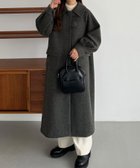 【ジュノア/JUNOAH】のcallautia ロングコート ダークグレー|ID: prp329100004742285 ipo3291000000034486598