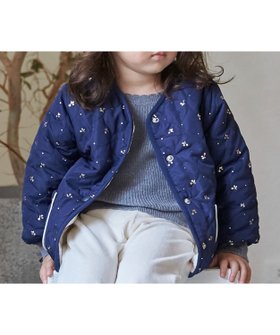 【ナルミヤ オンライン/NARUMIYA ONELINE / KIDS】の【リンク】箔プリントリバーシブルジャケット 人気、トレンドファッション・服の通販 founy(ファニー) ファッション Fashion キッズファッション Fashion for Kids アウター Coat Outerwear /Kids キルト Quilt, Quilted Fabric ジャケット Jacket, Outerwear スーツ Suit, Formalwear チェリー Cherry, Cherry Pattern プリント Print, Printed Pattern ベビー Baby, Babywear ポケット Pocket, Pocket Detail リバーシブル Reversible, Two-Sided |ID:prp329100004742305