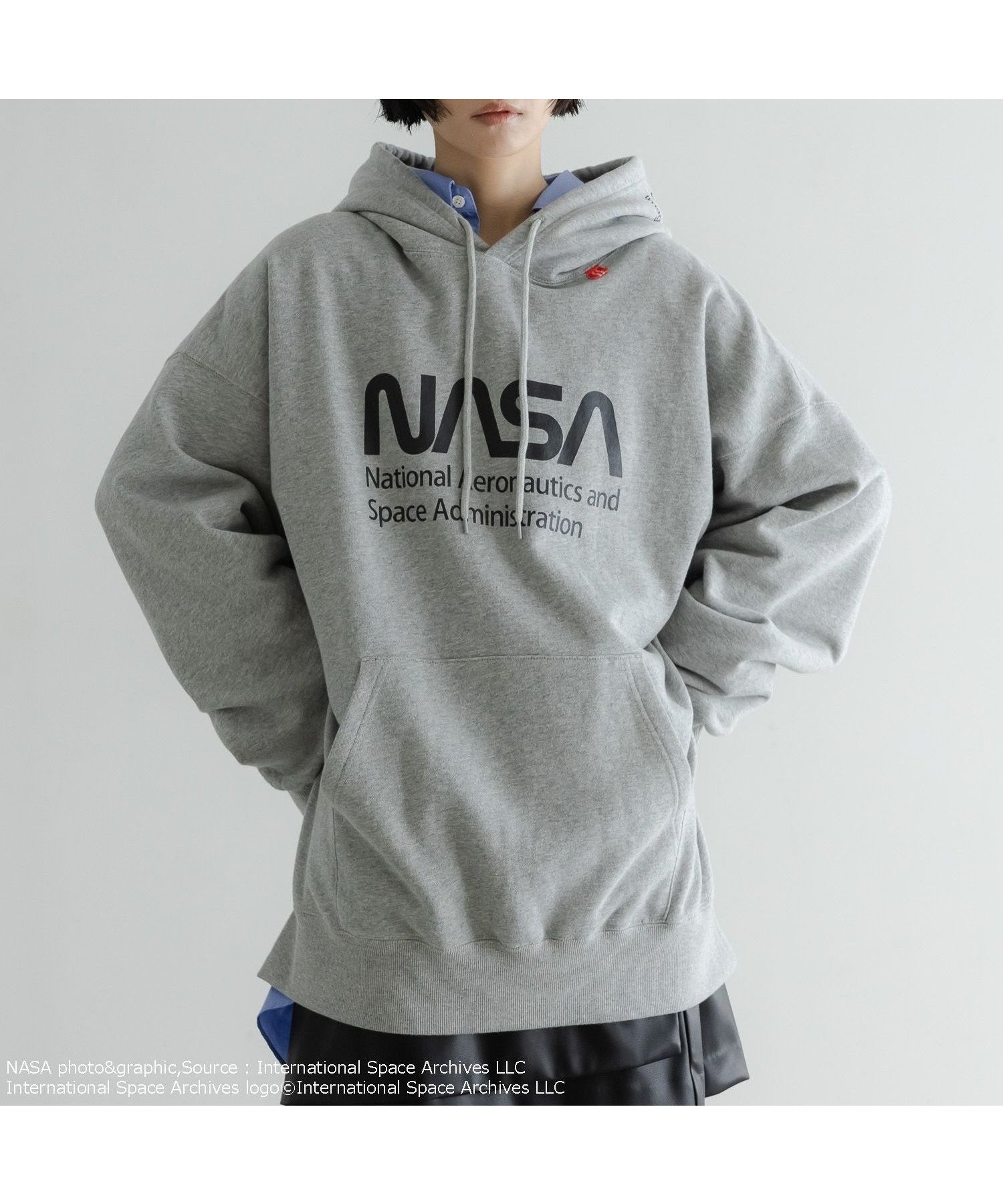 【ローリーズファーム/LOWRYS FARM】の【LFM】NASAスウェットフーディー【UNISEX】 インテリア・キッズ・メンズ・レディースファッション・服の通販 founy(ファニー) ファッション Fashion レディースファッション Fashion for Women トップス・カットソー Cut & Sew Tops レディースパーカー・カジュアルフーディー Casual Hoodies & Sweatshirts スウェット・クルーネックトップス Sweatshirts & Crewnecks / Relaxed Fit Sweat Tops ユニセックス Unisex, Genderless フロント Front, Front Design プリント Print, Printed Pattern グレー15|ID: prp329100004742326 ipo3291000000034443260
