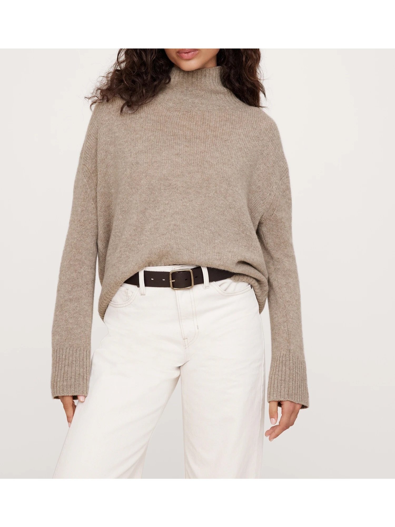 【バナナ リパブリック/BANANA REPUBLIC】のリラックス カシミヤ タートルネック セーター インテリア・キッズ・メンズ・レディースファッション・服の通販 founy(ファニー) 　ファッション　Fashion　レディースファッション　Fashion for Women　トップス・カットソー　Cut & Sew Tops　タートルネック・ハイネックトップス　Turtlenecks & High-Neck Tops　セーター　Sweater, Knitwear　タートルネック　Turtleneck, High Neck　プリント　Print, Printed Pattern　リラックス　Relax, Relaxed Fit　MINK_HEATHER|ID: prp329100004742567 ipo3291000000034270867