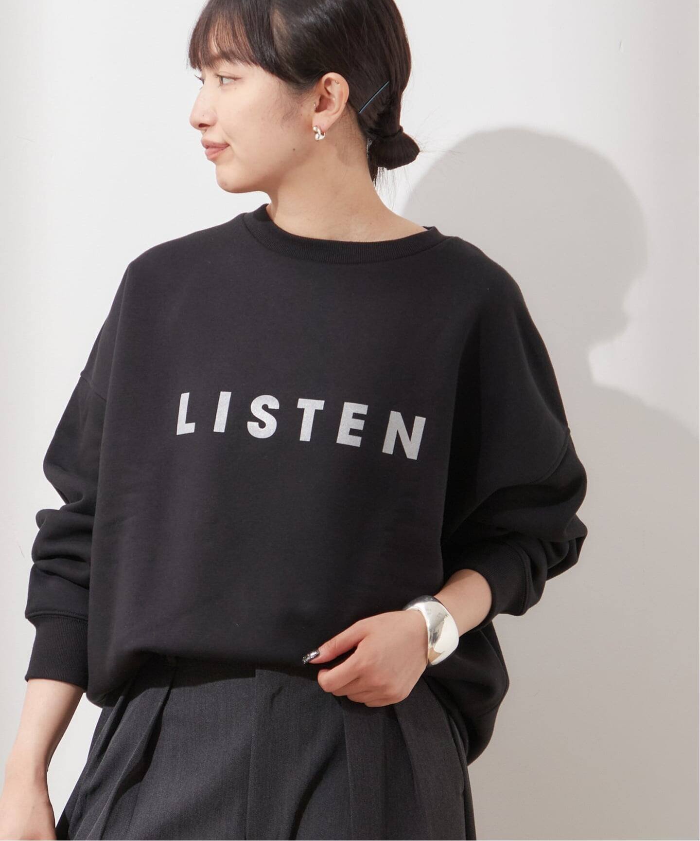 【ジャーナルスタンダード レサージュ/journal standard L'essage】の【別注】POET MEETS DUBWISE LISTENスウェット インテリア・キッズ・メンズ・レディースファッション・服の通販 founy(ファニー) 　ファッション　Fashion　レディースファッション　Fashion for Women　トップス・カットソー　Cut & Sew Tops　レディースパーカー・カジュアルフーディー　Casual Hoodies & Sweatshirts　スウェット・クルーネックトップス　Sweatshirts & Crewnecks / Relaxed Fit Sweat Tops　2025年　2025　2025-2026秋冬・A/W　Autumn/Winter 2025–26 AW25–26　スウェット / スエット　Sweatshirt, Sweatwear　ベーシック　Basic, Essential　人気　Popular, Best Seller　別注　Limited Edition, Custom Order　ブラック|ID: prp329100004742568 ipo3291000000034270926