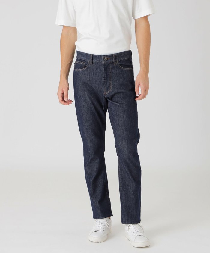 【ブルーレーベル ブラックレーベル クレストブリッジ/BLUE LABEL BLACK LABEL CRESTBRIDGE / MEN】のエバーブルーリジッドデニムパンツ インテリア・キッズ・メンズ・レディースファッション・服の通販 founy(ファニー) https://founy.com/ ファッション Fashion メンズファッション Fashion for Men ボトムス Bottoms デニムパンツ・ジーンズ Denim Pants インディゴ Indigo Denim ストライプ Stripe, Striped Pattern ストレッチ Stretch, Stretchy Fabric チェック Check, Plaid, Tartan デニム Denim, Jeans Material パッチ Patch, Appliqué ポケット Pocket, Pocket Detail |ID: prp329100004742572 ipo3291000000034270970
