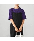 【アー ヴェー ヴェー/a.v.v】の【接触冷感/UVカット/コットン100%】ロールアップハーフスリーブTシャツ パープル|ID: prp329100004742587 ipo3291000000034723837