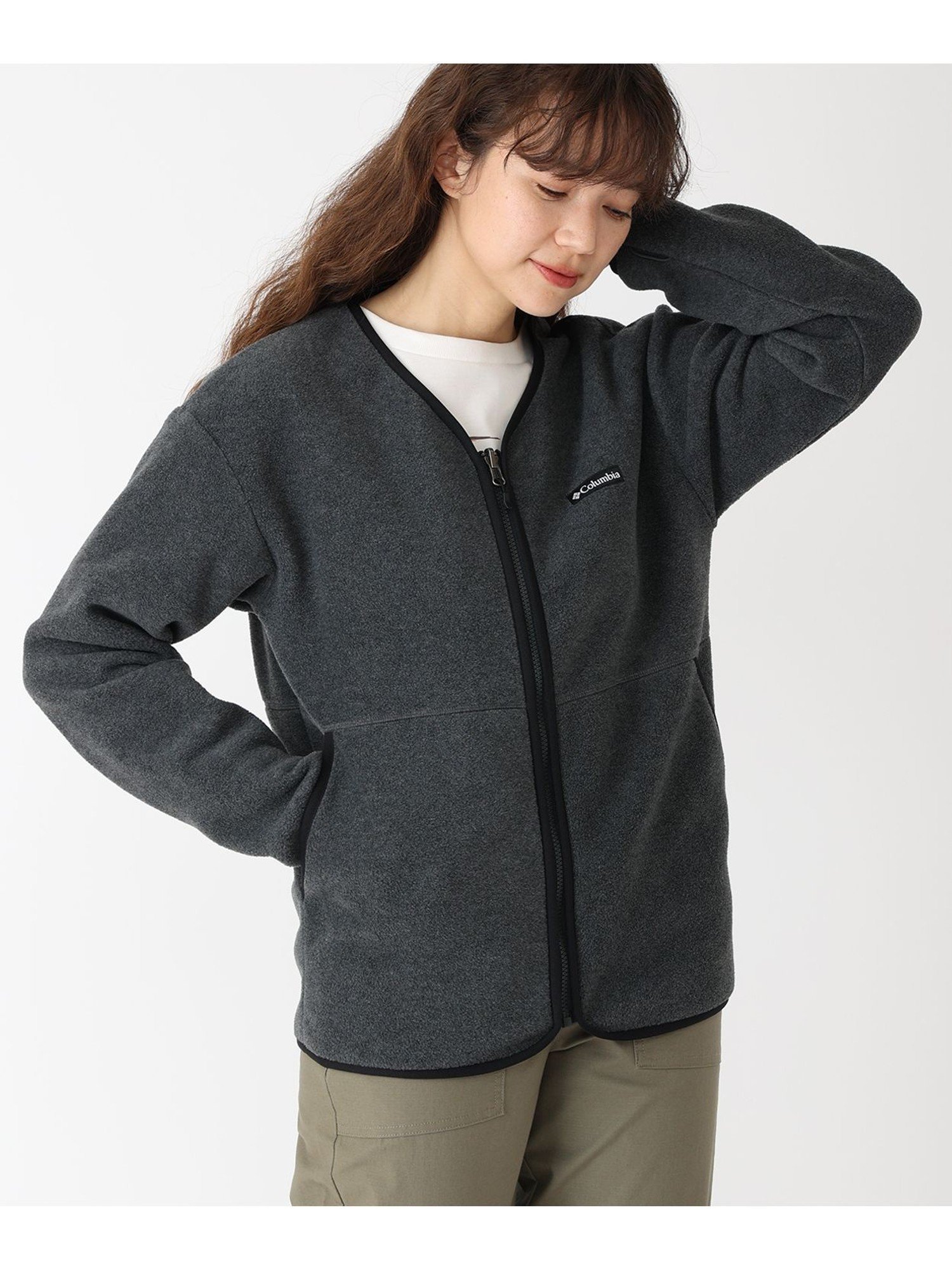 【コロンビア/Columbia】のColumbia/ ウィメンズナビダッドループフリースジャケット /コロンビア インテリア・キッズ・メンズ・レディースファッション・服の通販 founy(ファニー) 　ファッション　Fashion　レディースファッション　Fashion for Women　アウター　Coat / Outerwear Collection　レディースジャケット・軽アウター　Jackets　おすすめ　Recommended / Our Picks　アウトドア　Outdoor Clothing　カーディガン　Cardigan, Knitwear　定番　Standard, Basic Item　軽量　Lightweight, Ultra Light　グレー[003001]|ID: prp329100004742603 ipo3291000000034271349