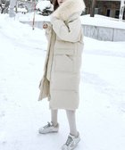 【ミニミニストア/miniministore】のフェイクダウンコート中綿入りロングコート アイボリー|ID: prp329100004742609 ipo3291000000034271392