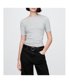 【ギャップ/GAP】のモダン クルーネックTシャツ 人気、トレンドファッション・服の通販 founy(ファニー) ファッション Fashion レディースファッション Fashion for Women トップス・カットソー Cut & Sew Tops シャツ・ブラウス・オフィスカジュアル Elegant Blouses & Button-Ups ロングTシャツ・Tシャツ Longline T-Shirts & Tees ストレッチ Stretch, Stretchy Fabric フィット Fit, Slim Fit プリント Print, Printed Pattern モダン Modern, Contemporary 半袖 Short Sleeve, Half Sleeve thumbnail BC15 LT GREY HEATHER|ID: prp329100004742610 ipo3291000000034652946