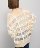 【ケービーエフ/KBF / URBAN RESEARCH】のシアーチェックフェザーニット IVORY×OFF|ID: prp329100004742625 ipo3291000000034271555