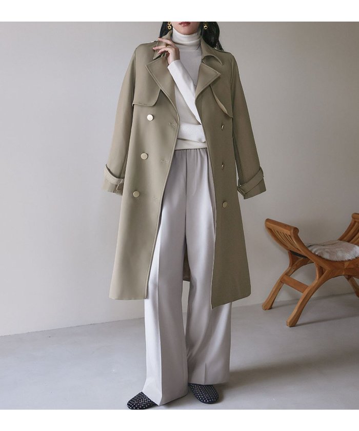 【ガール/GIRL】のトレンチコート ロング丈 ロングコート インテリア・キッズ・メンズ・レディースファッション・服の通販 founy(ファニー) https://founy.com/ ファッション Fashion レディースファッション Fashion for Women アウター Coat / Outerwear Collection コート・ロングコート・ピーコート Long Coats, Peacoats & More トレンチコート / 春秋の定番アウター Trench Coats クラシカル Classical, Vintage-Inspired ロング Long, Long-Length エレガント 上品 Elegant 再入荷 Restock / Back in Stock 定番 Standard, Basic Item |ID: prp329100004742626 ipo3291000000034498467