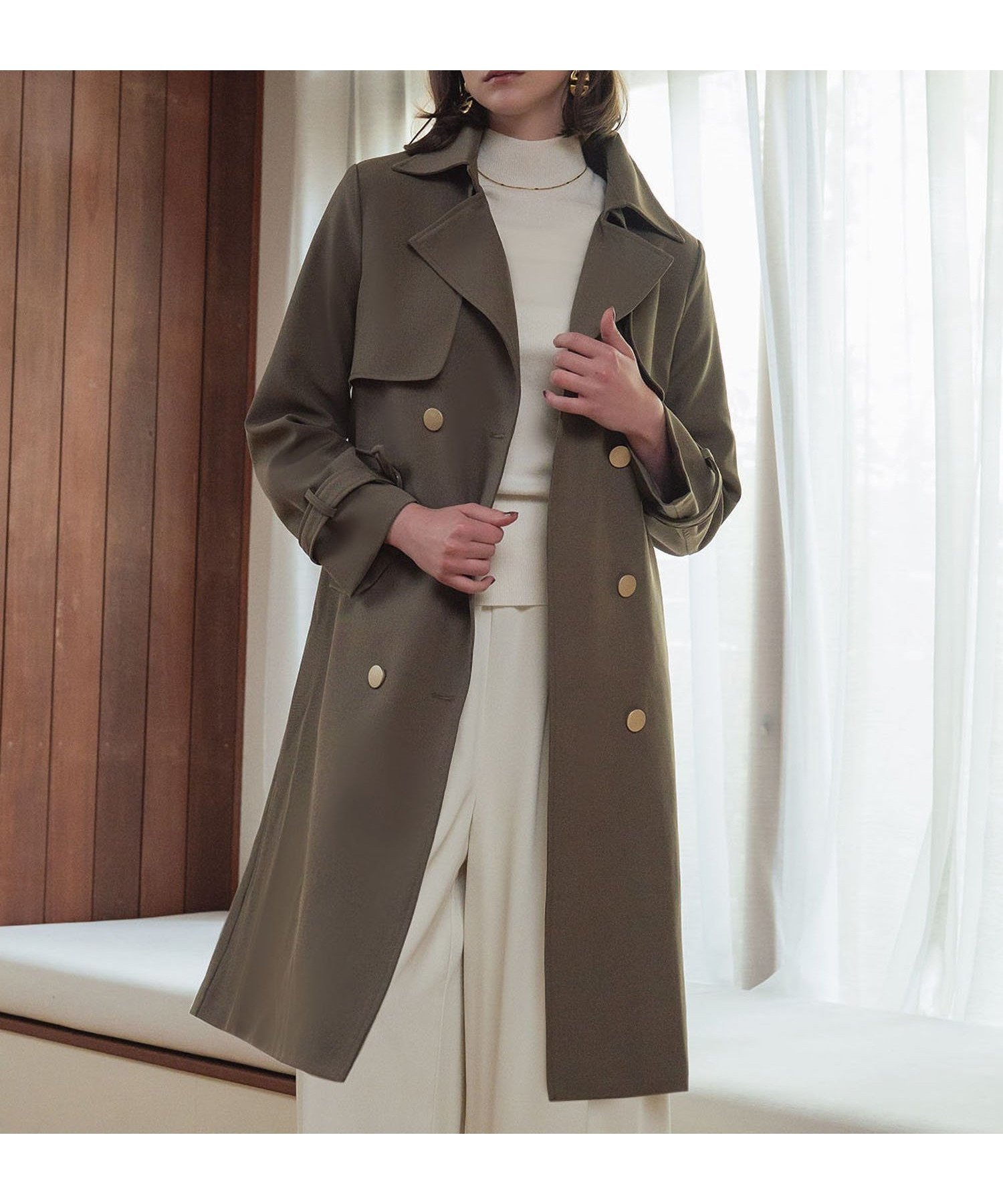 【ガール/GIRL】のトレンチコート ロング丈 ロングコート インテリア・キッズ・メンズ・レディースファッション・服の通販 founy(ファニー) 　ファッション　Fashion　レディースファッション　Fashion for Women　アウター　Coat / Outerwear Collection　コート・ロングコート・ピーコート　Long Coats, Peacoats & More　トレンチコート / 春秋の定番アウター　Trench Coats　クラシカル　Classical, Vintage-Inspired　ロング　Long, Long-Length　エレガント 上品　Elegant　再入荷　Restock / Back in Stock　定番　Standard, Basic Item　KH|ID: prp329100004742626 ipo3291000000034498473