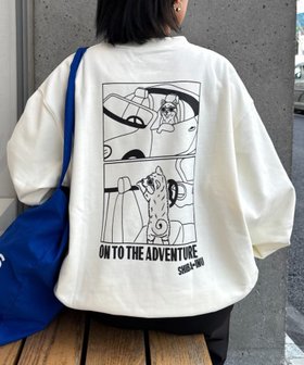 【チャオパニックティピー/CIAOPANIC TYPY】の【ユニセックス】DOGS刺繍ロゴプリントスウェット 人気、トレンドファッション・服の通販 founy(ファニー) ファッション Fashion レディースファッション Fashion for Women トップス・カットソー Cut & Sew Tops レディースパーカー・カジュアルフーディー Casual Hoodies & Sweatshirts スウェット・クルーネックトップス Sweatshirts & Crewnecks / Relaxed Fit Sweat Tops イラスト Illustration サングラス Sunglasses, Shades シンプル Simple, Minimal スウェット / スエット Sweatshirt, Sweatwear スラックス Slacks, Dress Pants デニム Denim, Jeans Material 人気 Popular, Best Seller プリント Print, Printed Pattern ベーシック Basic, Essential ルーズ Loose, Oversized ロング Long, Long-Length 冬 Winter / This Winter おすすめ Recommended / Our Picks 犬 Dog |ID:prp329100004742669