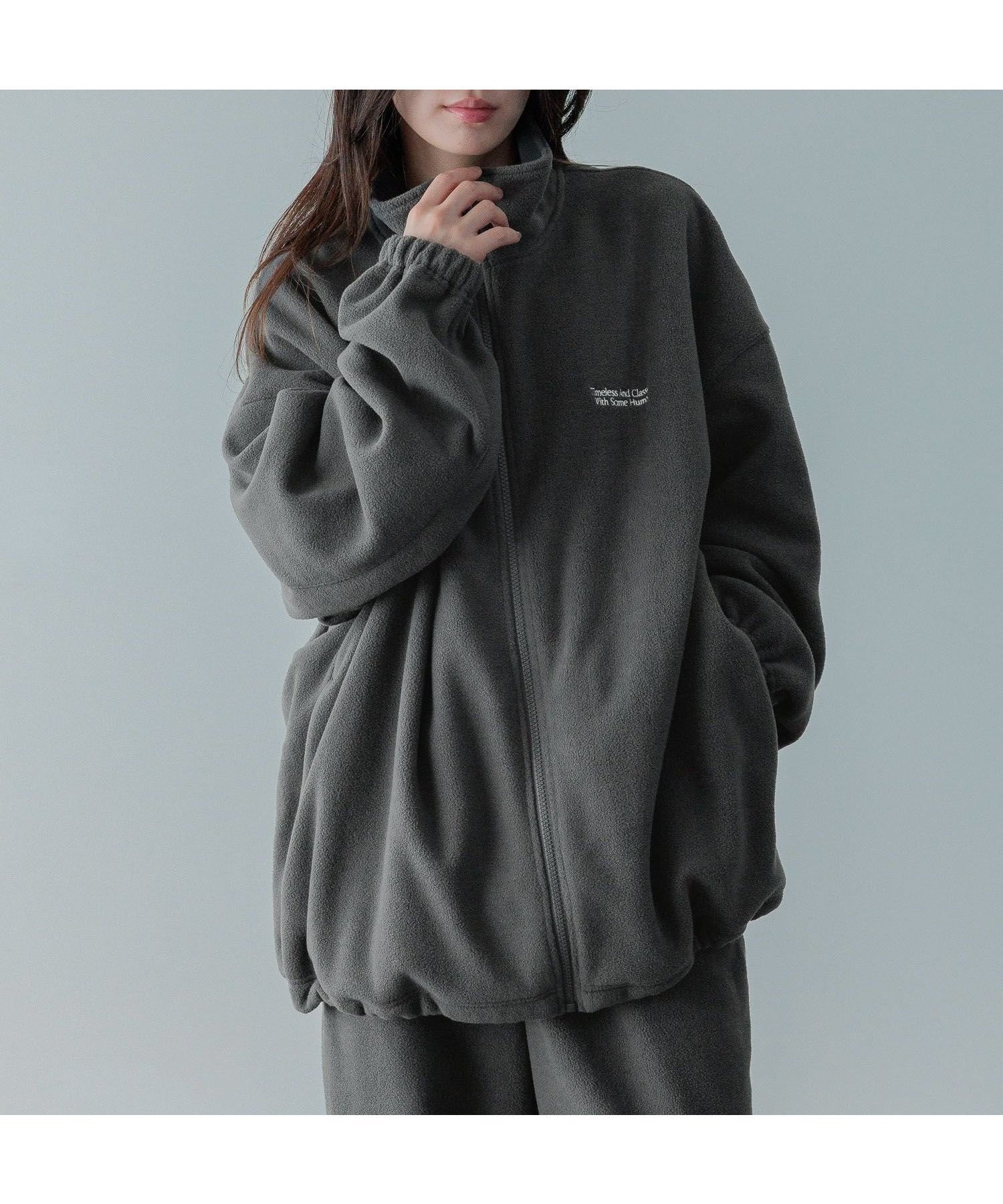 【ローリーズファーム/LOWRYS FARM】のFLEECE ZIP ブルゾン 人気、トレンドファッション・服の通販 founy(ファニー)  ファッション Fashion レディースファッション Fashion for Women アウター Coat / Outerwear Collection ブルゾンジャケット・スポーティアウター Blouson Jackets ブルゾン Blouson, Bomber Jacket メッシュ Mesh, Net Fabric ルーズ Loose, Oversized A/W・秋冬 Autumn/Winter  other-1|ID: prp329100004742673 ipo3291000000034272074