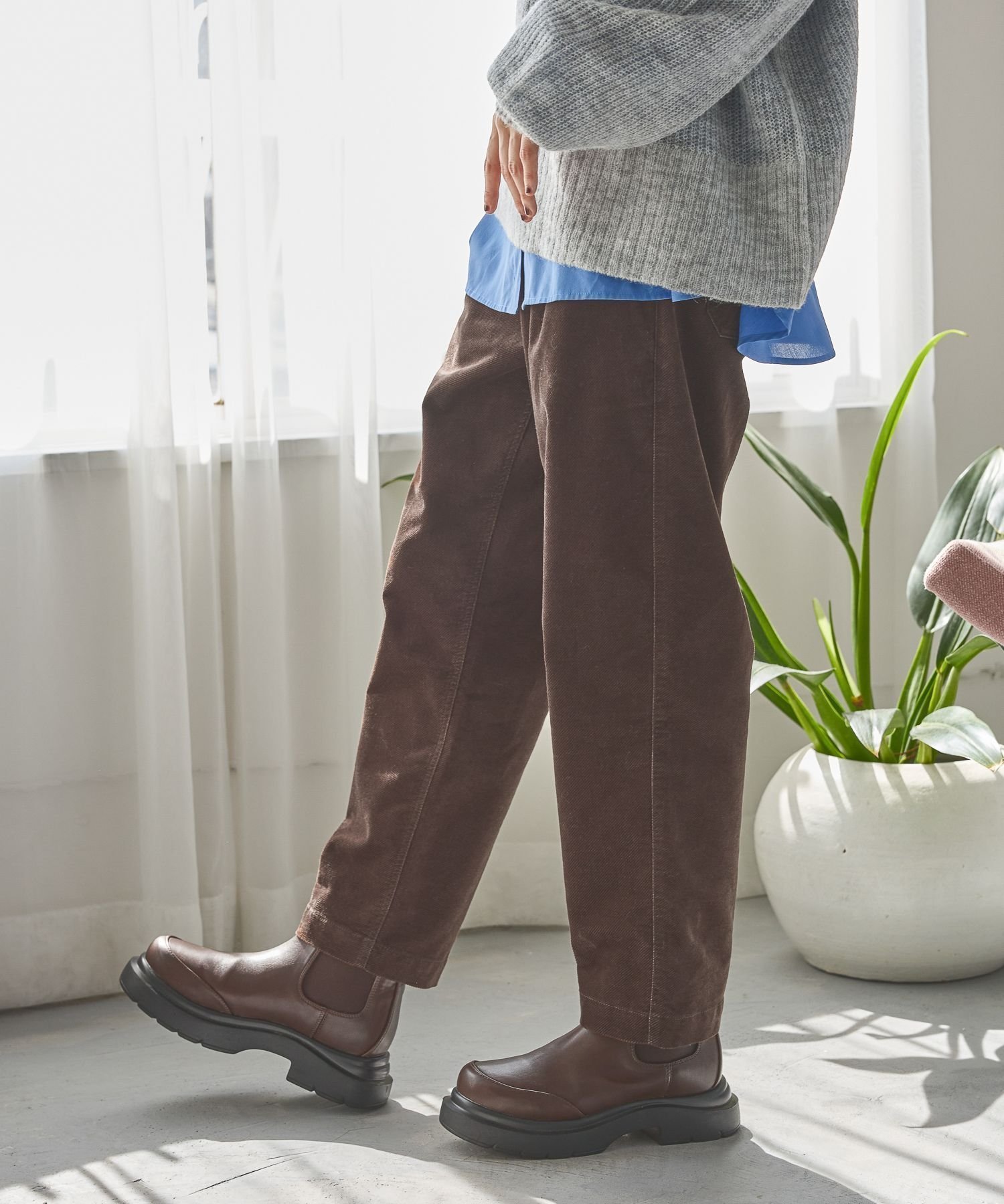 【ニコアンド/niko and】のストレッチカルゼテーパーパンツ 人気、トレンドファッション・服の通販 founy(ファニー) 　ファッション　Fashion　レディースファッション　Fashion for Women　パンツ　Pants & Trousers　おすすめ　Recommended / Our Picks　ストレッチ　Stretch, Stretchy Fabric　スマート　Smart, Elegant　ベーシック　Basic, Essential　定番　Standard, Basic Item　A/W・秋冬　Autumn/Winter　 other-1|ID: prp329100004742723 ipo3291000000034607503