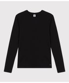 【プチバトー/PETIT BATEAU】のクルーネック長袖Tシャツ 人気、トレンドファッション・服の通販 founy(ファニー) ファッション Fashion レディースファッション Fashion for Women トップス・カットソー Cut & Sew Tops シャツ・ブラウス・オフィスカジュアル Elegant Blouses & Button-Ups ロングTシャツ・Tシャツ Longline T-Shirts & Tees フィット Fit, Slim Fit プリント Print, Printed Pattern 人気 Popular, Best Seller 定番 Standard, Basic Item 長袖 Long Sleeve, Full Sleeve thumbnail ブラック|ID: prp329100004742756 ipo3291000000034272546