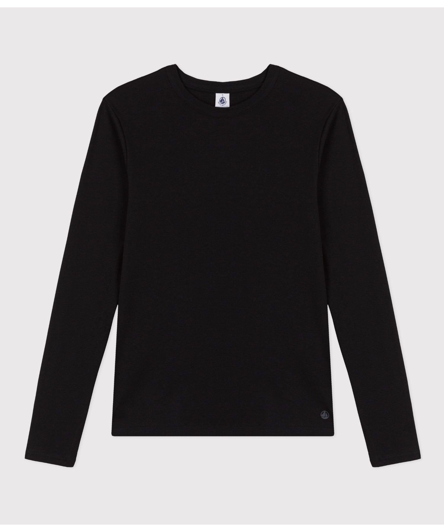 【プチバトー/PETIT BATEAU】のクルーネック長袖Tシャツ インテリア・キッズ・メンズ・レディースファッション・服の通販 founy(ファニー)  ファッション Fashion レディースファッション Fashion for Women トップス・カットソー Cut & Sew Tops シャツ・ブラウス・オフィスカジュアル Elegant Blouses & Button-Ups ロングTシャツ・Tシャツ Longline T-Shirts & Tees フィット Fit, Slim Fit プリント Print, Printed Pattern 人気 Popular, Best Seller 定番 Standard, Basic Item 長袖 Long Sleeve, Full Sleeve ブラック|ID: prp329100004742756 ipo3291000000034272546