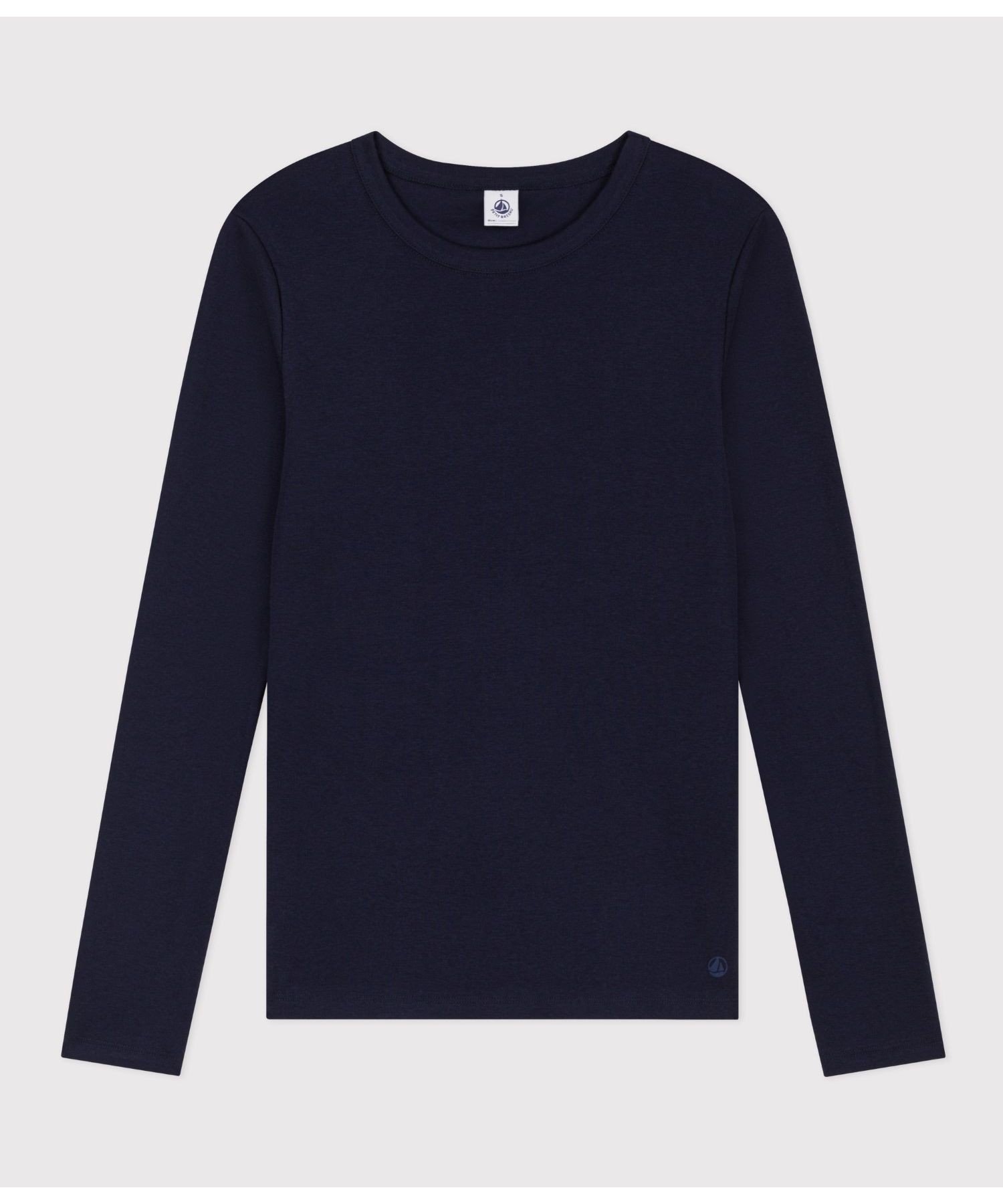 【プチバトー/PETIT BATEAU】のクルーネック長袖Tシャツ インテリア・キッズ・メンズ・レディースファッション・服の通販 founy(ファニー)  ファッション Fashion レディースファッション Fashion for Women トップス・カットソー Cut & Sew Tops シャツ・ブラウス・オフィスカジュアル Elegant Blouses & Button-Ups ロングTシャツ・Tシャツ Longline T-Shirts & Tees フィット Fit, Slim Fit プリント Print, Printed Pattern 人気 Popular, Best Seller 定番 Standard, Basic Item 長袖 Long Sleeve, Full Sleeve ダークネイビー|ID: prp329100004742756 ipo3291000000034272548
