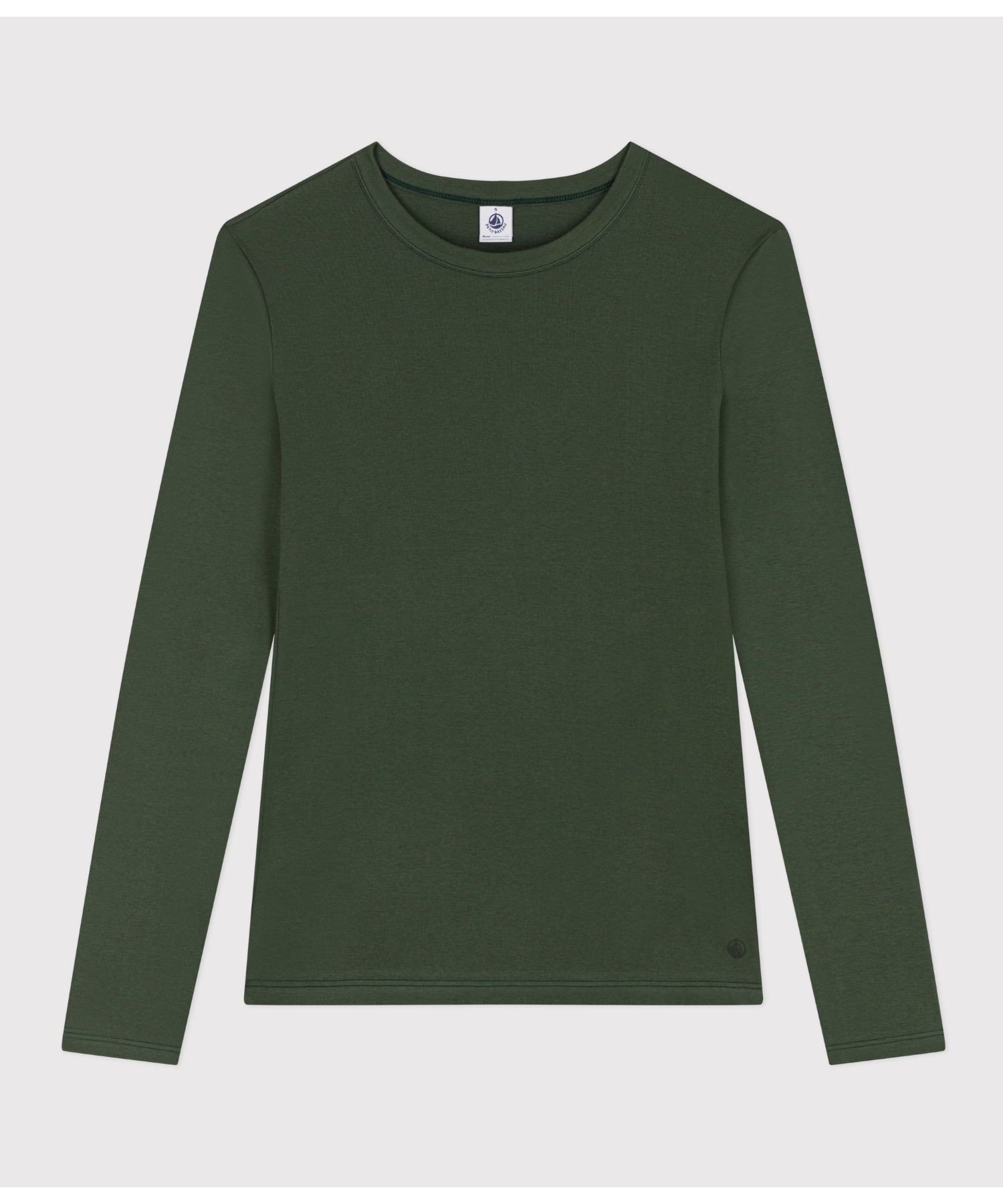 【プチバトー/PETIT BATEAU】のクルーネック長袖Tシャツ インテリア・キッズ・メンズ・レディースファッション・服の通販 founy(ファニー)  ファッション Fashion レディースファッション Fashion for Women トップス・カットソー Cut & Sew Tops シャツ・ブラウス・オフィスカジュアル Elegant Blouses & Button-Ups ロングTシャツ・Tシャツ Longline T-Shirts & Tees フィット Fit, Slim Fit プリント Print, Printed Pattern 人気 Popular, Best Seller 定番 Standard, Basic Item 長袖 Long Sleeve, Full Sleeve グリーン|ID: prp329100004742756 ipo3291000000034272554