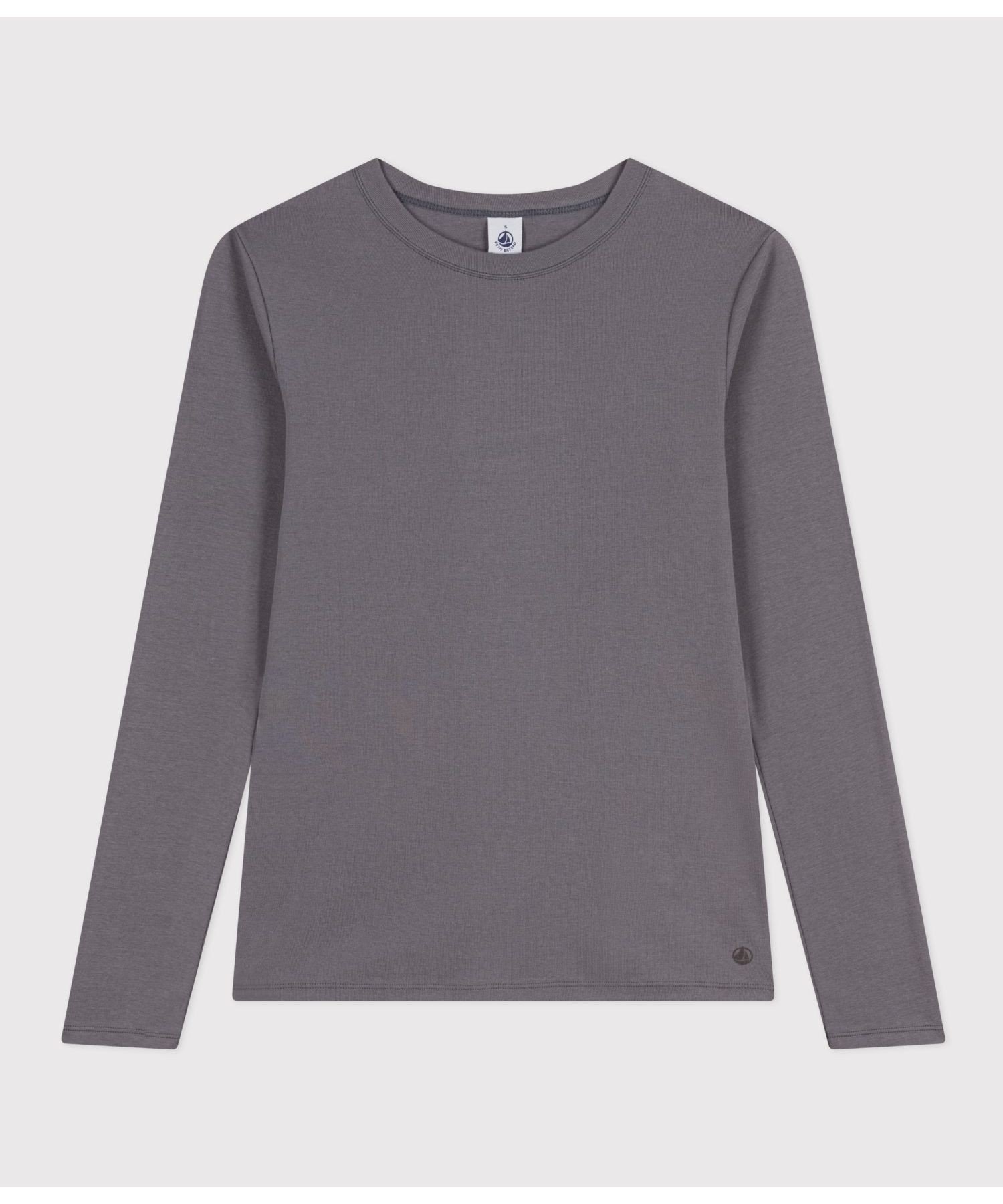 【プチバトー/PETIT BATEAU】のクルーネック長袖Tシャツ インテリア・キッズ・メンズ・レディースファッション・服の通販 founy(ファニー)  ファッション Fashion レディースファッション Fashion for Women トップス・カットソー Cut & Sew Tops シャツ・ブラウス・オフィスカジュアル Elegant Blouses & Button-Ups ロングTシャツ・Tシャツ Longline T-Shirts & Tees フィット Fit, Slim Fit プリント Print, Printed Pattern 人気 Popular, Best Seller 定番 Standard, Basic Item 長袖 Long Sleeve, Full Sleeve グレー|ID: prp329100004742756 ipo3291000000034272557