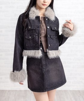 【クリア/clear】のデニムファージャケット(セット可) 人気、トレンドファッション・服の通販 founy(ファニー) ファッション Fashion レディースファッション Fashion for Women アウター Coat / Outerwear Collection レディースジャケット・軽アウター Jackets カーゴパンツ Cargo Pants, Utility Pants クロップド Cropped, Short Length コンパクト Compact, Small Size ショート Short, Short Length ジャケット Jacket, Outerwear デニム Denim, Jeans Material バランス Balance, Style Balance ボトム Bottoms, Lower Wear ミニスカート Mini Skirt, Short Skirt リブニット Rib Knit, Ribbed Knit おすすめ Recommended / Our Picks |ID:prp329100004742757