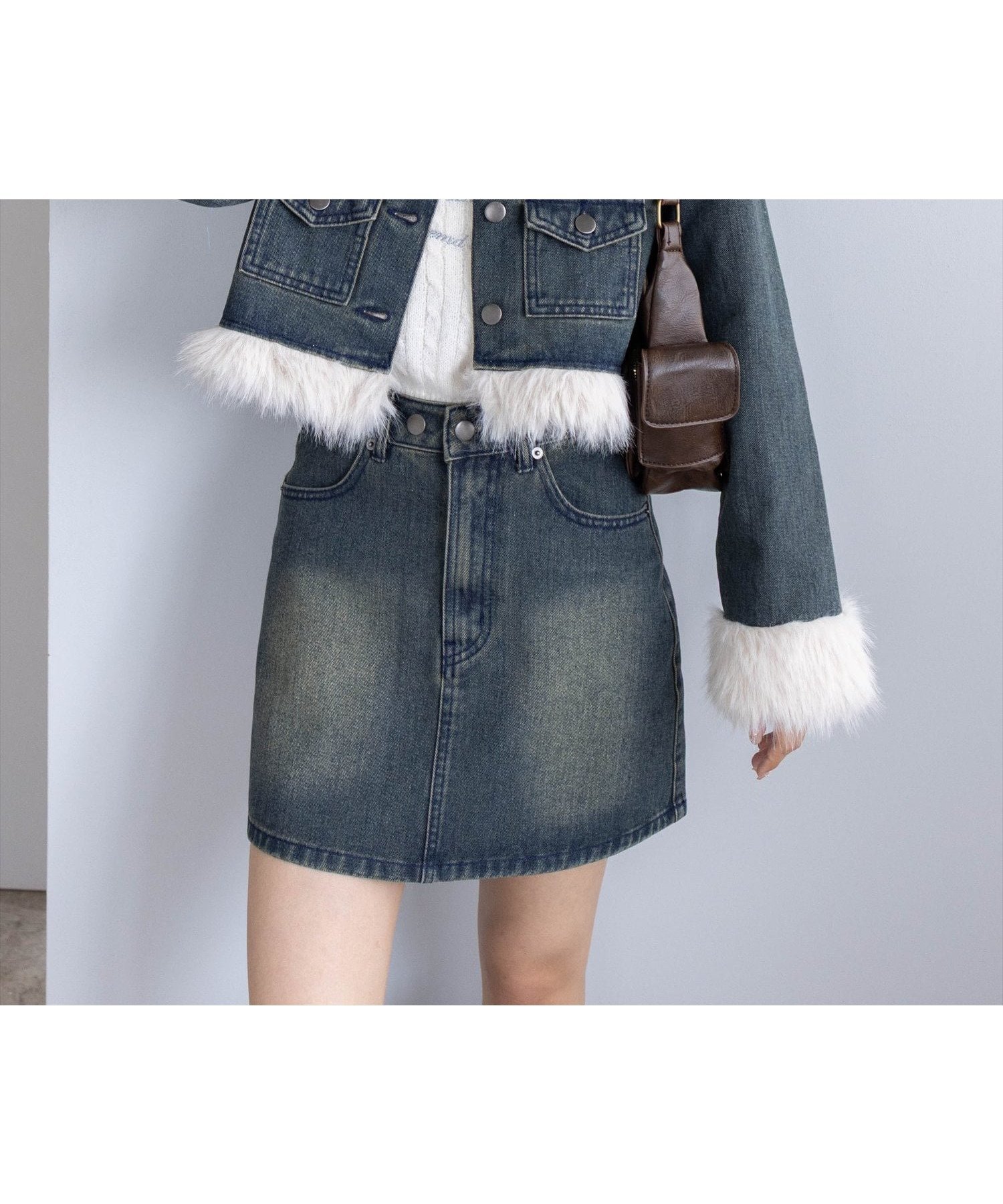 【クリア/clear】のデニムファージャケット(セット可) インテリア・キッズ・メンズ・レディースファッション・服の通販 founy(ファニー) 　ファッション　Fashion　レディースファッション　Fashion for Women　アウター　Coat / Outerwear Collection　レディースジャケット・軽アウター　Jackets　カーゴパンツ　Cargo Pants, Utility Pants　クロップド　Cropped, Short Length　コンパクト　Compact, Small Size　ショート　Short, Short Length　ジャケット　Jacket, Outerwear　デニム　Denim, Jeans Material　バランス　Balance, Style Balance　ボトム　Bottoms, Lower Wear　ミニスカート　Mini Skirt, Short Skirt　リブニット　Rib Knit, Ribbed Knit　おすすめ　Recommended / Our Picks　BL|ID: prp329100004742757 ipo3291000000034272555