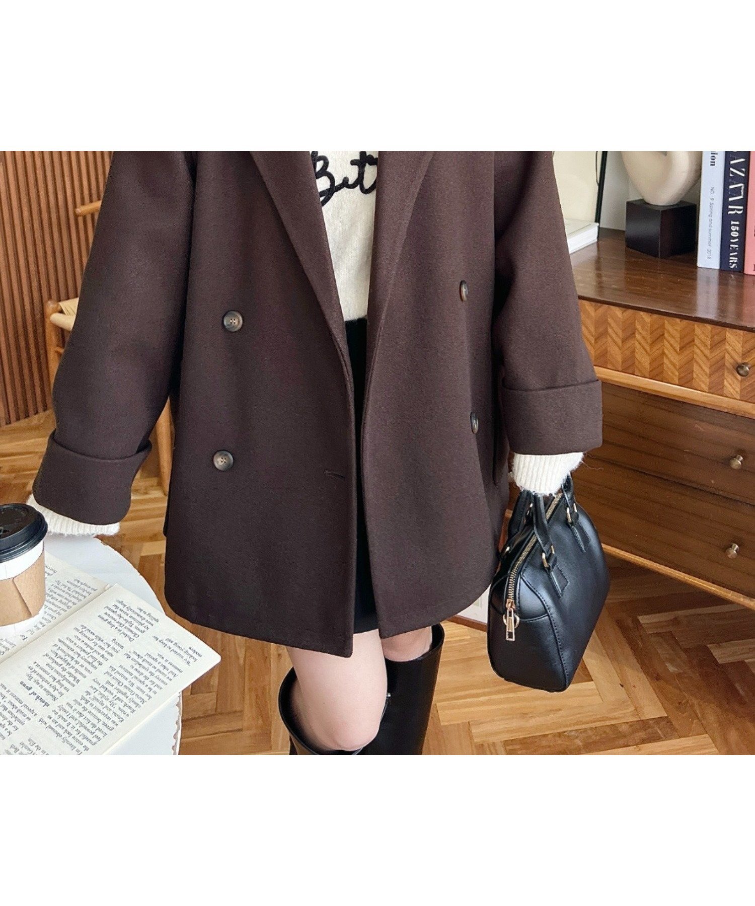 【モーメントプラス/moment+ / MEN】のニットメルトンルーズシルエットダブルテーラードジャケット インテリア・キッズ・メンズ・レディースファッション・服の通販 founy(ファニー) 　ファッション　Fashion　メンズファッション　Fashion for Men　クラシカル　Classical, Vintage-Inspired　ショート　Short, Short Length　センター　Center, Center Line　ダブル　Double, Double-Breasted　デニム　Denim, Jeans Material　トレンド　Trend, Trending Now　なめらか　Smooth, Silky Texture　ビッグ　Big, Oversized　フェルト　Felt, Felt Fabric　フレア　Flare, Flared　ベーシック　Basic, Essential　ポケット　Pocket, Pocket Detail　ミニスカート　Mini Skirt, Short Skirt　メルトン　Melton, Heavy Wool　ルーズ　Loose, Oversized　ロールアップ　Roll-Up, Cuffed Hem　再入荷　Restock / Back in Stock　プチプライス・低価格　Affordable / Budget Price　エレガント 上品　Elegant　ブラウン|ID: prp329100004742798 ipo3291000000034965023