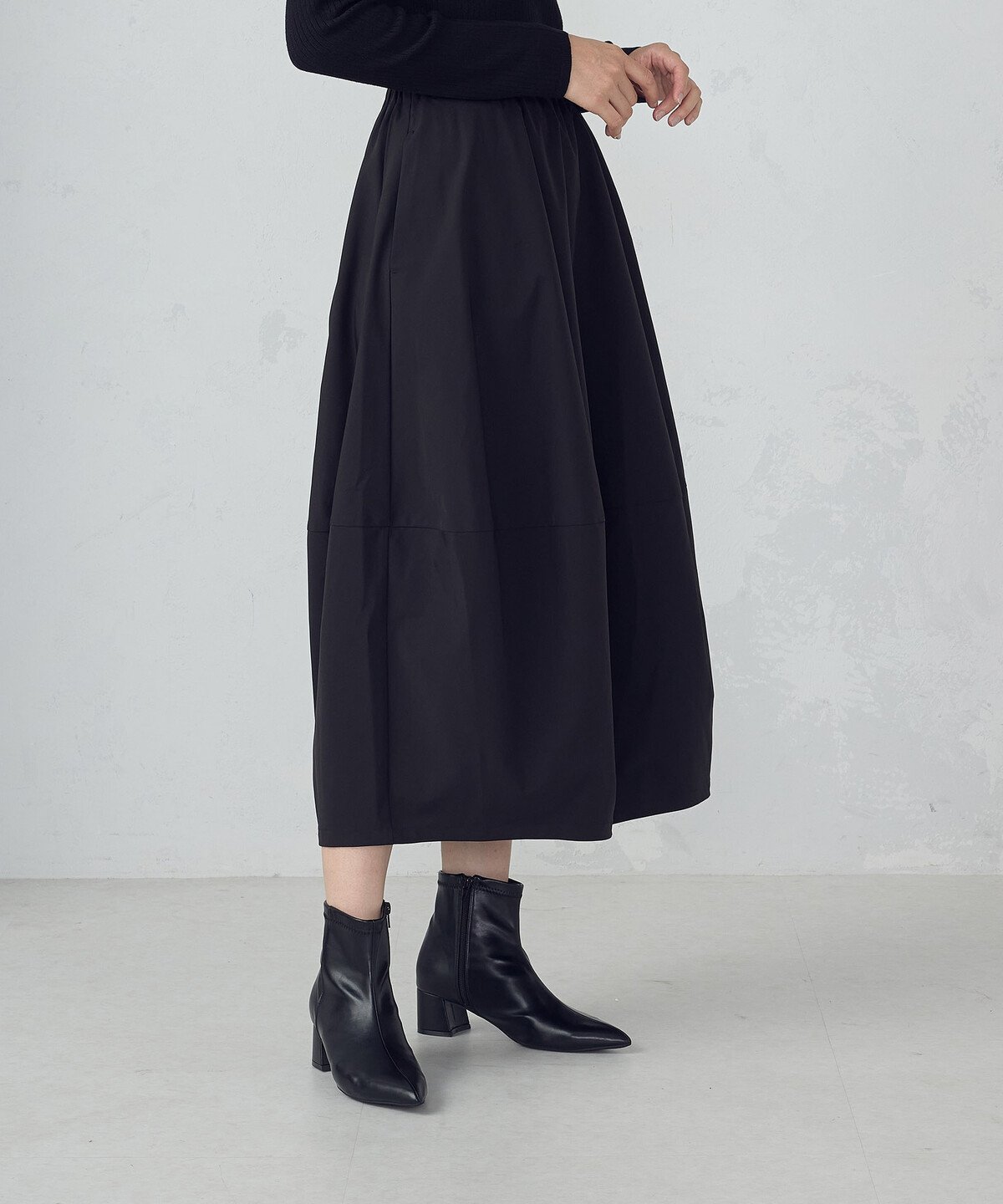 【コムサイズム/COMME CA ISM】のバレルスカート インテリア・キッズ・メンズ・レディースファッション・服の通販 founy(ファニー) 　ファッション　Fashion　レディースファッション　Fashion for Women　スカート　Skirts　おすすめ　Recommended / Our Picks　タフタ　Taffeta, Structured Fabric　ポケット　Pocket, Pocket Detail　エレガント 上品　Elegant　ブラック|ID: prp329100004742815 ipo3291000000034273036