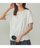 【インディヴィ/INDIVI】の【インナーとしても活躍!】シンプルTシャツ 人気、トレンドファッション・服の通販 founy(ファニー) ファッション Fashion レディースファッション Fashion for Women トップス・カットソー Cut & Sew Tops シャツ・ブラウス・オフィスカジュアル Elegant Blouses & Button-Ups ロングTシャツ・Tシャツ Longline T-Shirts & Tees 10月号 October Issue インナー Innerwear シンプル Simple, Minimal ジャケット Jacket, Outerwear スマート Smart, Elegant パターン Pattern, Design Print フォルム Silhouette, Form エレガント 上品 Elegant 日傘 Parasol, UV Umbrella 無地 Plain, Solid Color thumbnail ホワイト|ID: prp329100004742821 ipo3291000000034273068