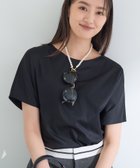 【インディヴィ/INDIVI】の【インナーとしても活躍!】シンプルTシャツ 人気、トレンドファッション・服の通販 founy(ファニー) ファッション Fashion レディースファッション Fashion for Women トップス・カットソー Cut & Sew Tops シャツ・ブラウス・オフィスカジュアル Elegant Blouses & Button-Ups ロングTシャツ・Tシャツ Longline T-Shirts & Tees 10月号 October Issue インナー Innerwear シンプル Simple, Minimal ジャケット Jacket, Outerwear スマート Smart, Elegant パターン Pattern, Design Print フォルム Silhouette, Form エレガント 上品 Elegant 日傘 Parasol, UV Umbrella 無地 Plain, Solid Color thumbnail ブラック|ID: prp329100004742821 ipo3291000000034273069