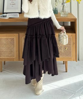 【クリア/clear】の無地 柄ランダムティアードロングスカート 人気、トレンドファッション・服の通販 founy(ファニー) ファッション Fashion レディースファッション Fashion for Women スカート Skirts ロングスカート Long Skirts / Maxi & Midi Skirts コーデュロイ Corduroy, Cord Fabric ショート Short, Short Length スウェット / スエット Sweatshirt, Sweatwear チェック Check, Plaid, Tartan ティアードスカート Tiered Skirt, Flounced Skirt 無地 Plain, Solid Color A/W・秋冬 Autumn/Winter |ID:prp329100004742847
