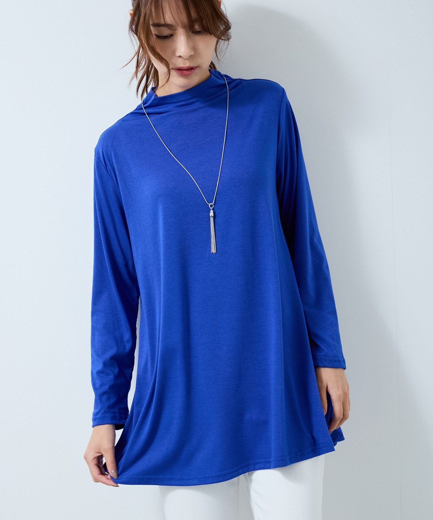【ジャイロ/JAYRO】のボトルネックカットソープルオーバー インテリア・キッズ・メンズ・レディースファッション・服の通販 founy(ファニー) 　ファッション　Fashion　レディースファッション　Fashion for Women　トップス・カットソー　Cut & Sew Tops　カジュアルプルオーバー・ニットトップス　Pullovers & Knit Tops / Casual Pullovers　カットソー・ベーシックTシャツ　Cut-and-Sewn Tops / Stretch Tees & Basics　アクセサリー　Fashion Accessories　インナー　Innerwear　カットソー　Cut and Sewn Top　キャップ　Cap, Baseball Cap　シンプル　Simple, Minimal　パープル　Purple, Violet　ボトム　Bottoms, Lower Wear　ボトルネック　Bottle Neck, Mock Neck　ポケット　Pocket, Pocket Detail　ブルー(44)|ID: prp329100004742864 ipo3291000000034273353