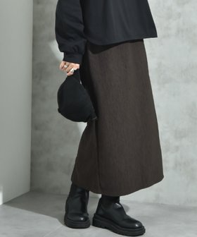 【インタープラネット/INTERPLANET】のウェーブジャガードナロースカート 人気、トレンドファッション・服の通販 founy(ファニー) ファッション Fashion レディースファッション Fashion for Women スカート Skirts カットソー Cut and Sewn Top スリット Slit, Slit Detail エレガント 上品 Elegant |ID:prp329100004742879