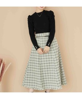 【ノエラ/Noela】の配色ベルトツイードスカート 人気、トレンドファッション・服の通販 founy(ファニー) ファッション Fashion レディースファッション Fashion for Women スカート Skirts ベルト&ウエストマーク Belts & Waist Accessories ツイード Twill, Twill Weave ポケット Pocket, Pocket Detail エレガント 上品 Elegant 秋 Autumn |ID:prp329100004742881