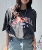 【アズノウアズ プラス/AS KNOW AS plus】の0選べる チェーン刺繍ロゴTシャツ 人気、トレンドファッション・服の通販 founy(ファニー) ファッション Fashion レディースファッション Fashion for Women トップス・カットソー Cut & Sew Tops シャツ・ブラウス・オフィスカジュアル Elegant Blouses & Button-Ups ロングTシャツ・Tシャツ Longline T-Shirts & Tees ガーリー Girly, Feminine Style チェーン Chain, Chain Strap デニム Denim, Jeans Material ボトム Bottoms, Lower Wear 半袖 Short Sleeve, Half Sleeve 再入荷 Restock / Back in Stock thumbnail チャコール5G|ID: prp329100004742949 ipo3291000000034274108