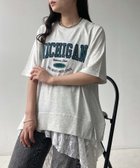 【アズノウアズ プラス/AS KNOW AS plus】の0選べる チェーン刺繍ロゴTシャツ 人気、トレンドファッション・服の通販 founy(ファニー) ファッション Fashion レディースファッション Fashion for Women トップス・カットソー Cut & Sew Tops シャツ・ブラウス・オフィスカジュアル Elegant Blouses & Button-Ups ロングTシャツ・Tシャツ Longline T-Shirts & Tees ガーリー Girly, Feminine Style チェーン Chain, Chain Strap デニム Denim, Jeans Material ボトム Bottoms, Lower Wear 半袖 Short Sleeve, Half Sleeve 再入荷 Restock / Back in Stock thumbnail オートミール5M|ID: prp329100004742949 ipo3291000000034274111