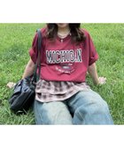 【アズノウアズ プラス/AS KNOW AS plus】の0選べる チェーン刺繍ロゴTシャツ 人気、トレンドファッション・服の通販 founy(ファニー) ファッション Fashion レディースファッション Fashion for Women トップス・カットソー Cut & Sew Tops シャツ・ブラウス・オフィスカジュアル Elegant Blouses & Button-Ups ロングTシャツ・Tシャツ Longline T-Shirts & Tees ガーリー Girly, Feminine Style チェーン Chain, Chain Strap デニム Denim, Jeans Material ボトム Bottoms, Lower Wear 半袖 Short Sleeve, Half Sleeve 再入荷 Restock / Back in Stock thumbnail ボルドー5M|ID: prp329100004742949 ipo3291000000034274112