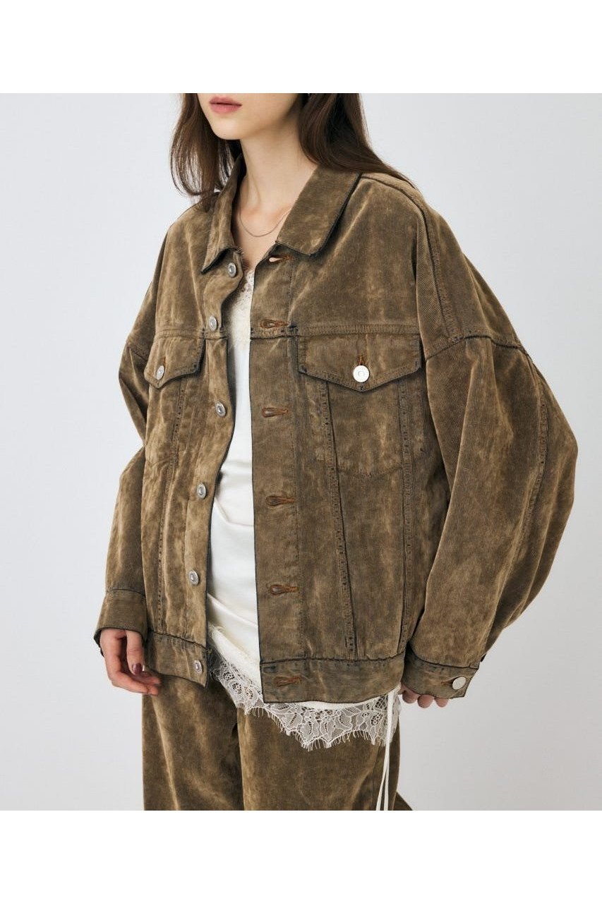 【マウジー/moussy】のOVERSIZED CORDUROY ジャケット インテリア・キッズ・メンズ・レディースファッション・服の通販 founy(ファニー)  ファッション Fashion レディースファッション Fashion for Women アウター Coat / Outerwear Collection レディースジャケット・軽アウター Jackets ヴィンテージ Vintage Style クラッシュ Distressed, Crashed Style コーデュロイ Corduroy, Cord Fabric ジャケット Jacket, Outerwear セットアップ Set-Up, Coordinated Outfit ダメージ Distressed, Destroyed デニム Denim, Jeans Material 定番 Standard, Basic Item プリント Print, Printed Pattern ボトム Bottoms, Lower Wear 羽織 Haori, Light Jacket おすすめ Recommended / Our Picks BEG|ID: prp329100004742957 ipo3291000000034274181